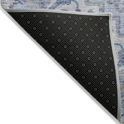 Machine Washable Indoor/Outdoor Chantille ACN2163 Blue 10' x 14' Rug