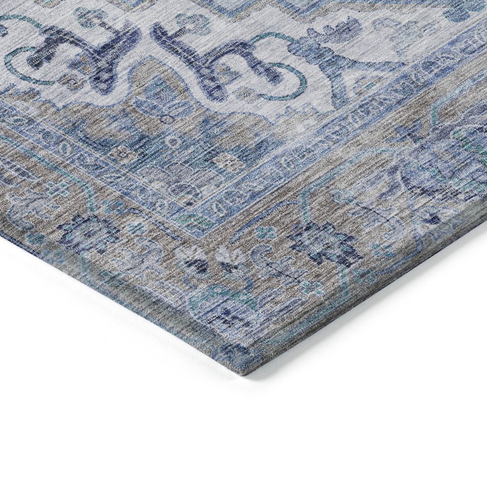 Machine Washable Indoor/Outdoor Chantille ACN2163 Blue 10' x 14' Rug