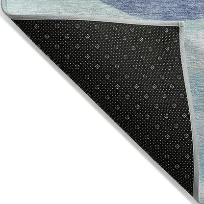 Machine Washable Indoor/Outdoor Chantille ACN2168 Blue 10' x 14' Rug