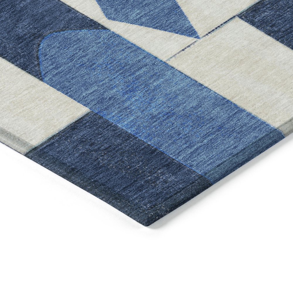 Machine Washable Indoor/Outdoor Chantille ACN2181 Blue 10' x 14' Rug