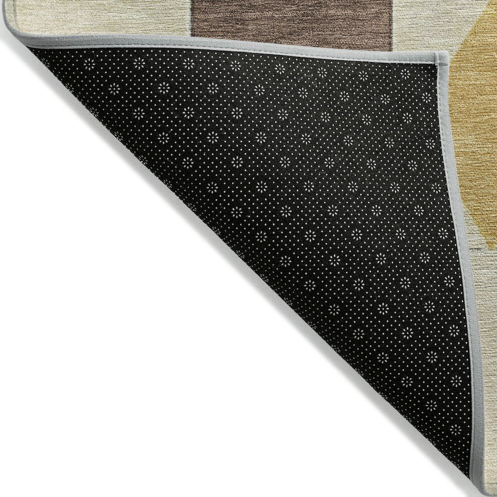 Machine Washable Indoor/Outdoor Chantille ACN2181 Brown 10' x 14' Rug