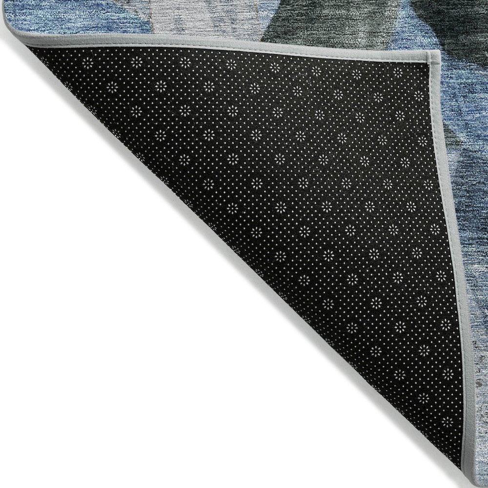 Machine Washable Indoor/Outdoor Chantille ACN2191 Denim 10' x 14' Rug