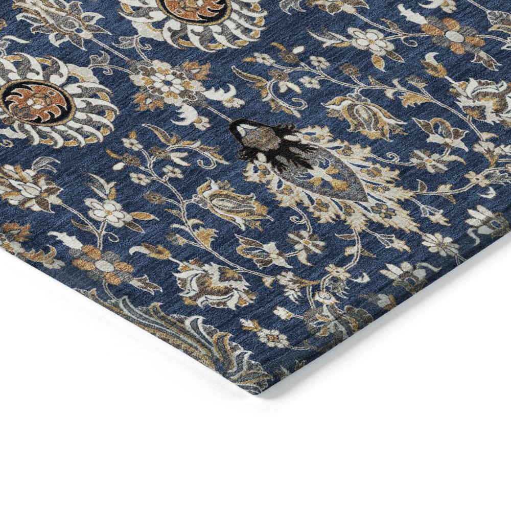 Machine Washable Indoor/Outdoor Chantille ACN2192 Navy 10' x 14' Rug