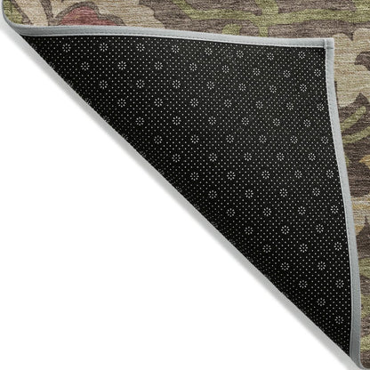 Machine Washable Indoor/Outdoor Chantille ACN2193 Chocolate 10' x 14' Rug