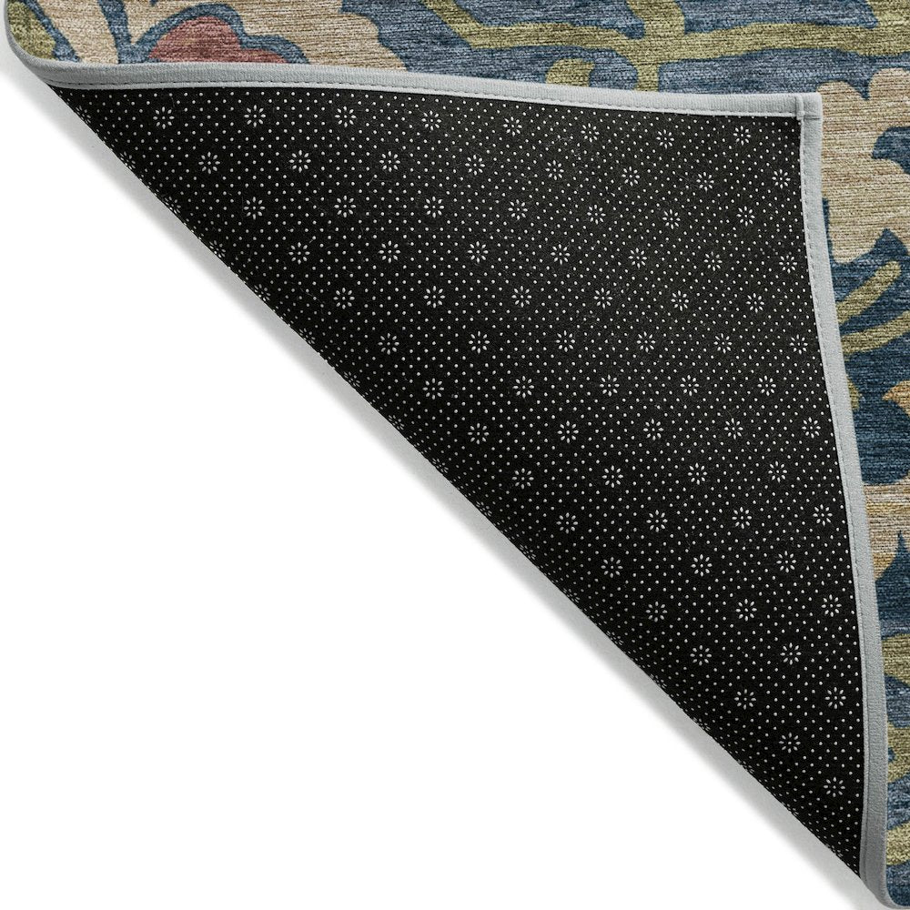 Machine Washable Indoor/Outdoor Chantille ACN2193 Navy 10' x 14' Rug