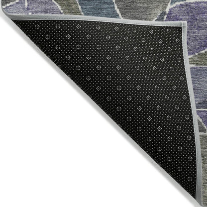 Machine Washable Indoor/Outdoor Chantille ACN2208 Purple 10' x 14' Rug