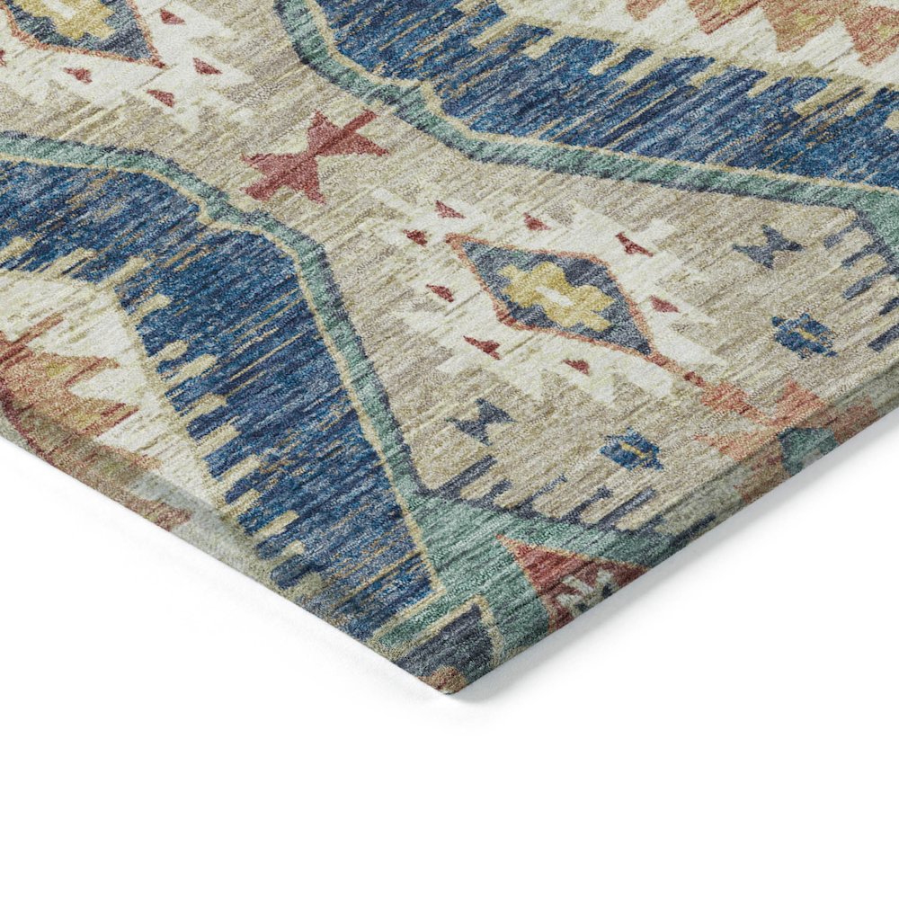 Machine Washable Indoor/Outdoor Chantille ACN2210 Navy 10' x 14' Rug