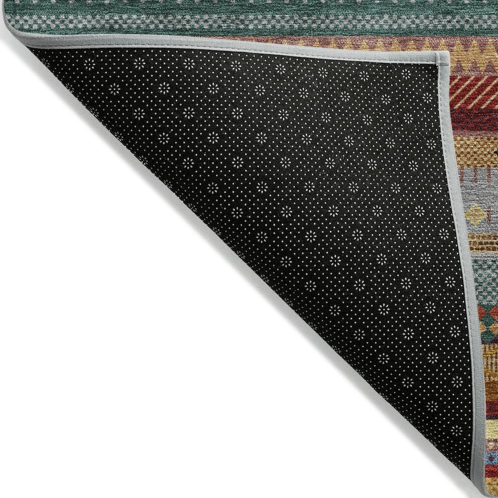 Machine Washable Indoor/Outdoor Chantille ACN2218 Paprika 10' x 14' Rug