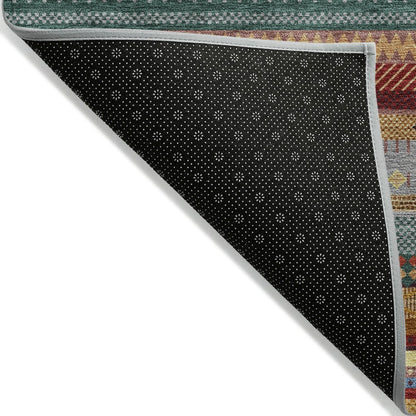 Machine Washable Indoor/Outdoor Chantille ACN2218 Paprika 10' x 14' Rug