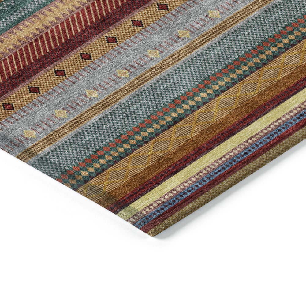 Machine Washable Indoor/Outdoor Chantille ACN2218 Paprika 10' x 14' Rug