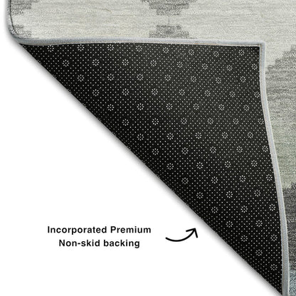 Premium Machine Washable Mayfield AMF1007 Gray 10' x 14' Rug