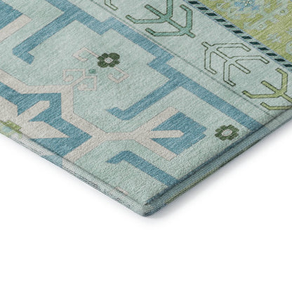 Premium Machine Washable Mayfield AMF1015 Mint 10' x 14' Rug