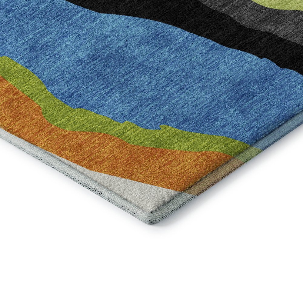 Premium Machine Washable Mayfield AMF1047 Denim 10' x 14' Rug
