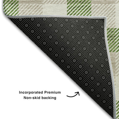 Premium Machine Washable Mayfield AMF1053 Emerald 10' x 14' Rug