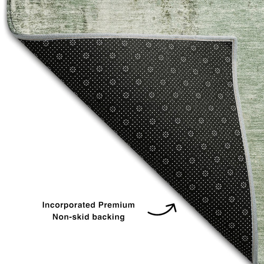 Premium Machine Washable Mayfield AMF1076 Mint 10' x 14' Rug