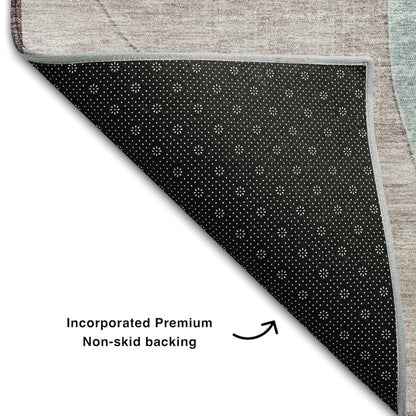 Premium Machine Washable Mayfield AMF1140 Teal 10' x 14' Rug