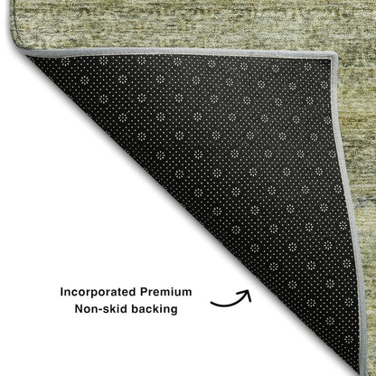 Premium Machine Washable Mayfield AMF1167 Aloe 10' x 14' Rug