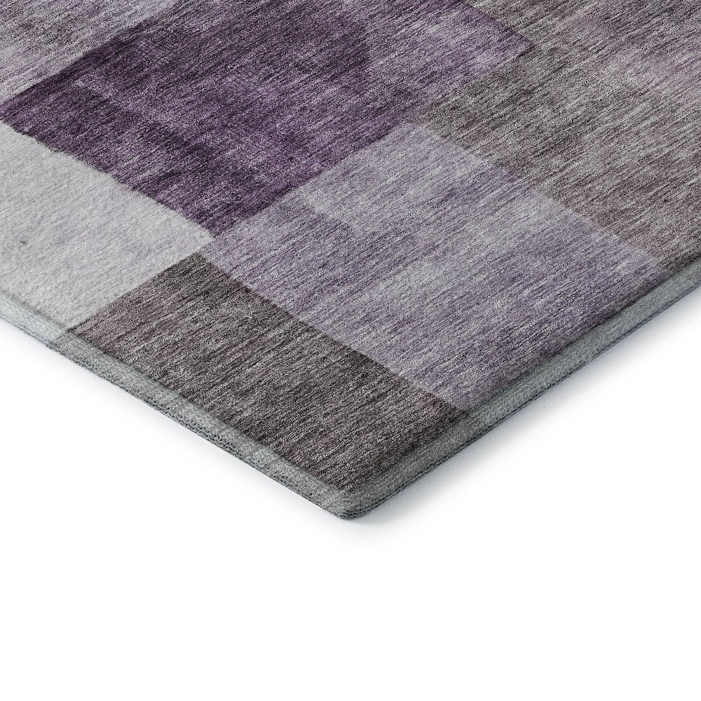Premium Machine Washable Mayfield AMF1190 Eggplant 10' x 14' Rug