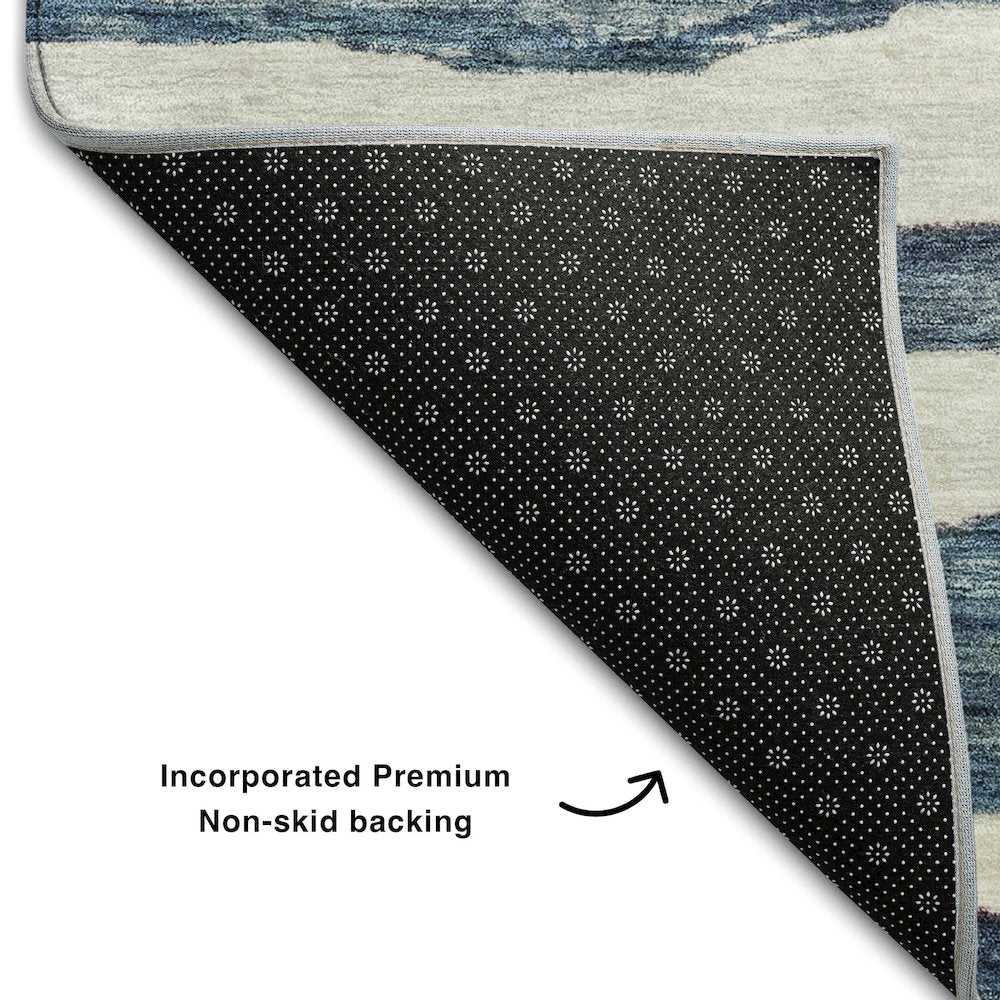 Premium Machine Washable Mayfield AMF1191 Denim 10' x 14' Rug