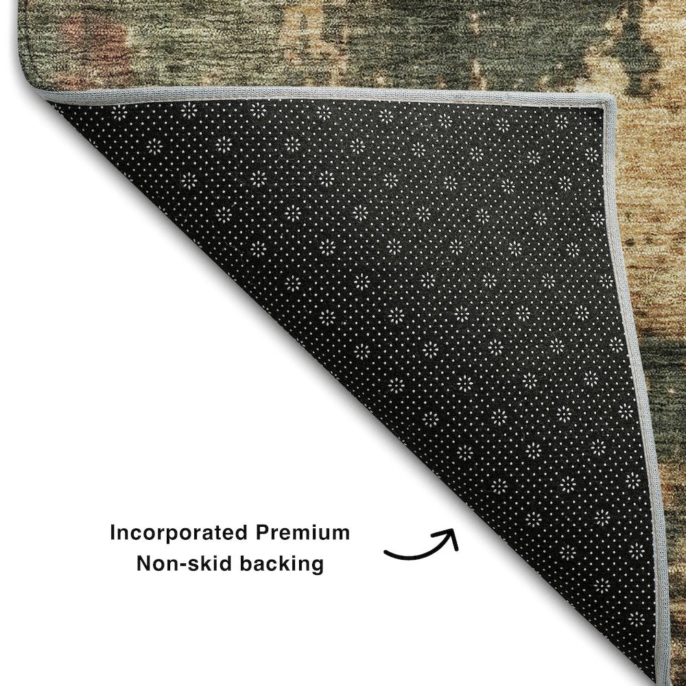Premium Machine Washable Mayfield AMF1211 Sage 10' x 14' Rug