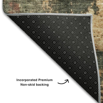 Premium Machine Washable Mayfield AMF1211 Sage 10' x 14' Rug