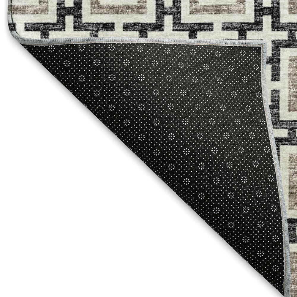 Premium Machine Washable Mayfield  Black 10' x 14' Rug