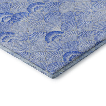 Premium Machine Washable Mayfield  Blue 10' x 14' Rug