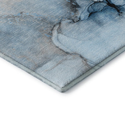 Premium Machine Washable Mayfield  Blue 10' x 14' Rug