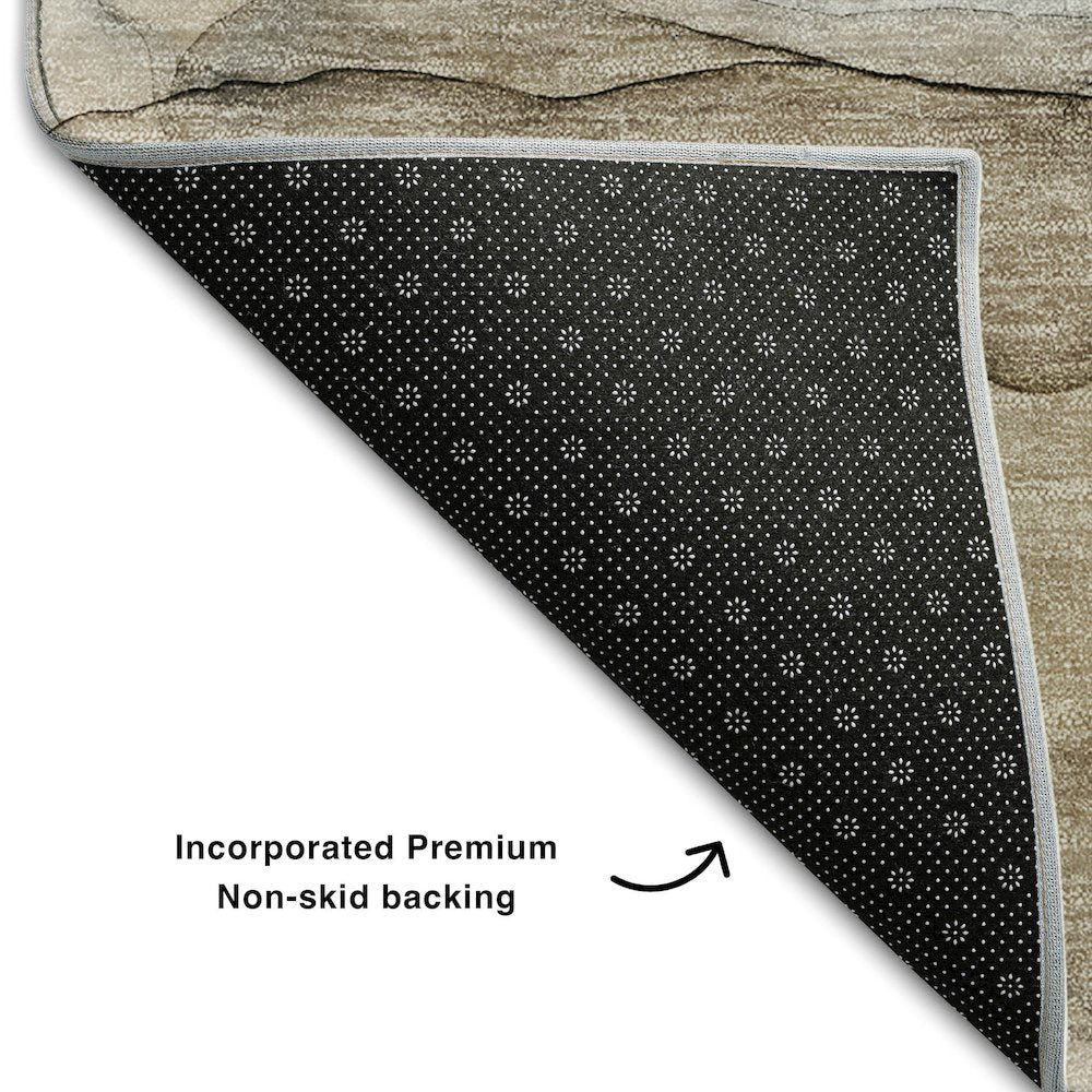 Premium Machine Washable Mayfield  Beige 10' x 14' Rug