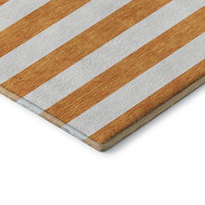 Premium Machine Washable Mayfield  Orange 10' x 14' Rug
