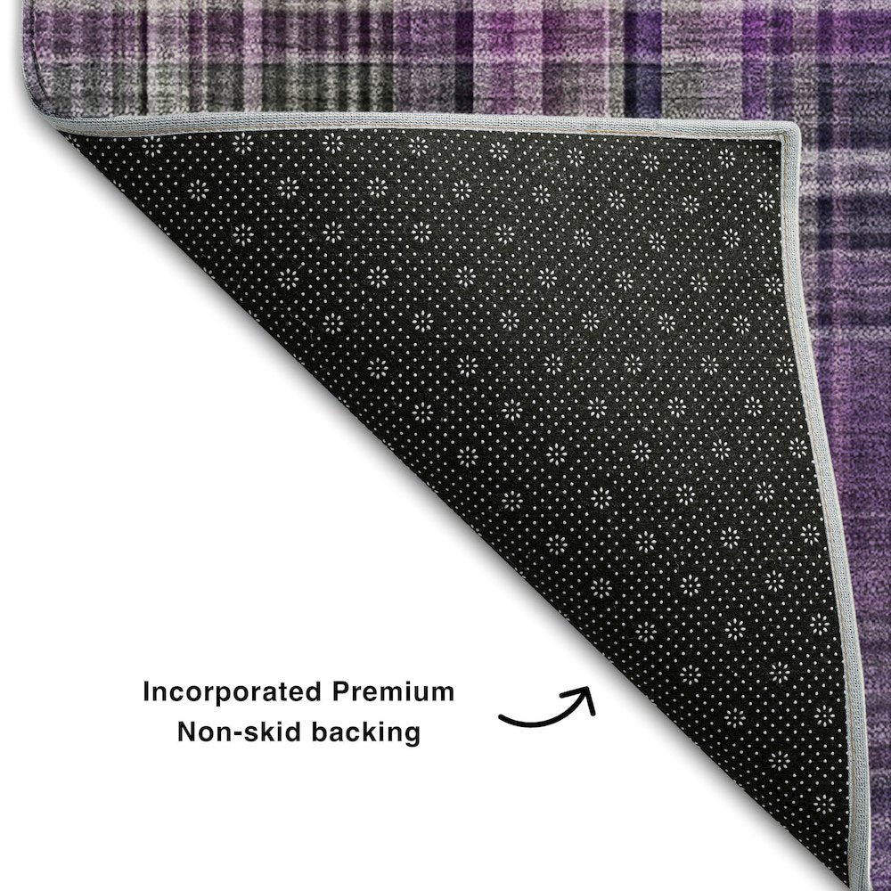 Premium Machine Washable Mayfield  Purple 10' x 14' Rug