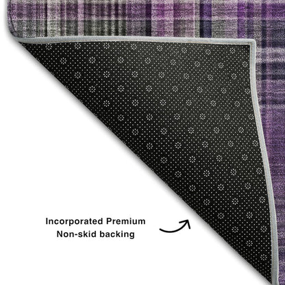 Premium Machine Washable Mayfield  Purple 10' x 14' Rug