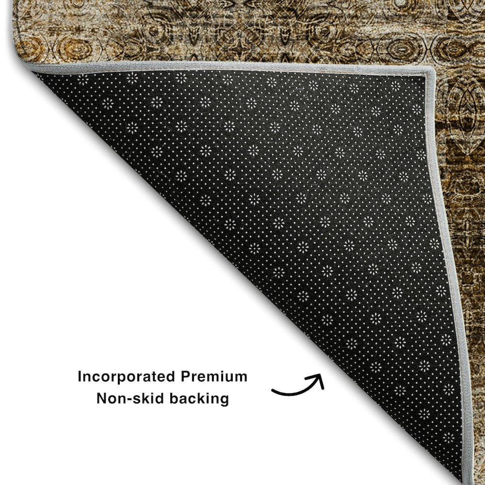 Premium Machine Washable Mayfield  Taupe 10' x 14' Rug