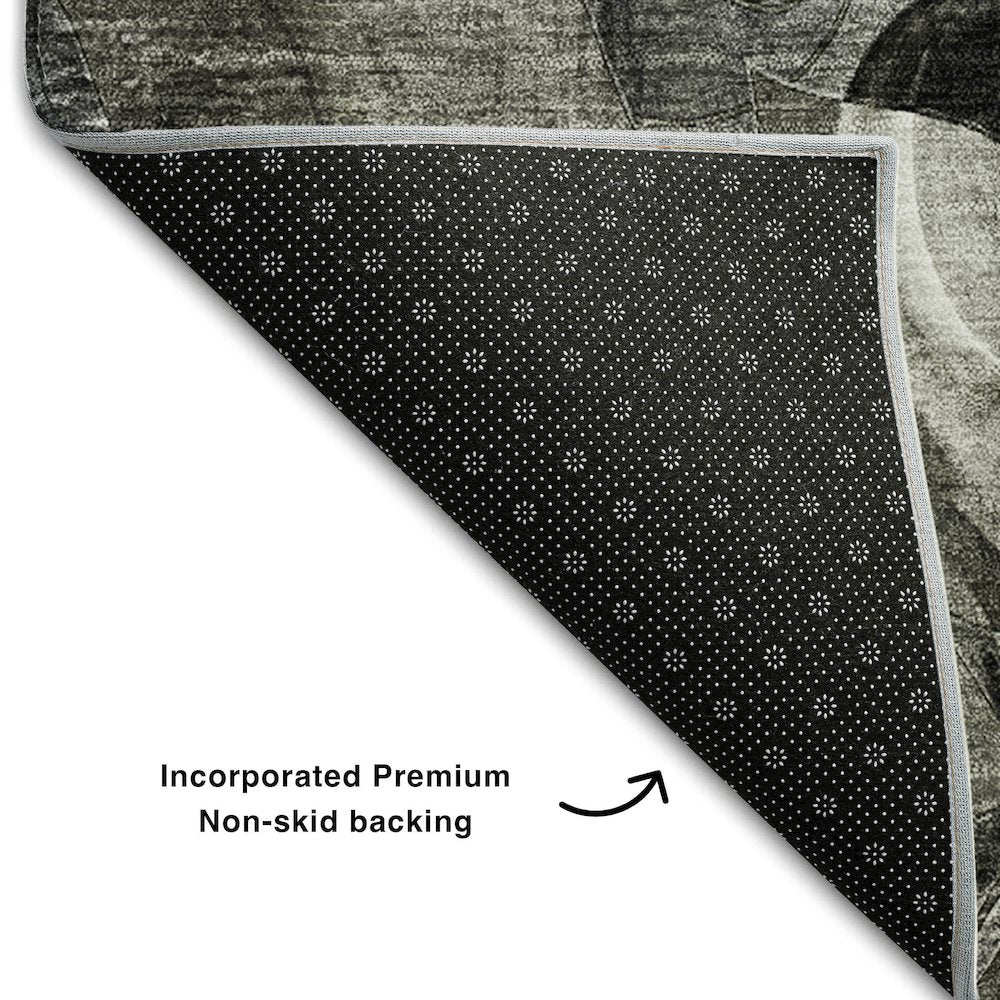 Premium Machine Washable Mayfield  Gray 10' x 14' Rug