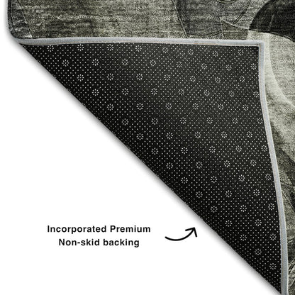 Premium Machine Washable Mayfield  Gray 10' x 14' Rug