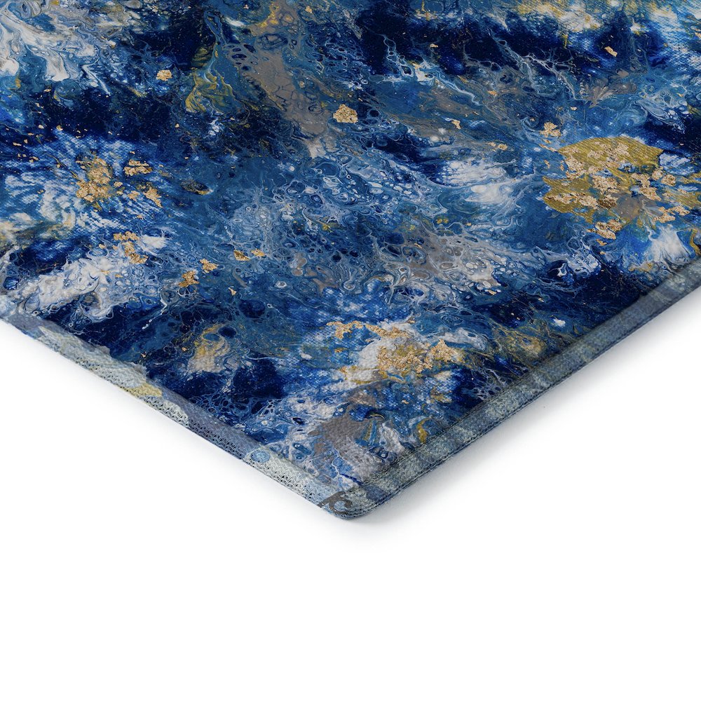 Premium Machine Washable Mayfield  Blue 10' x 14' Rug