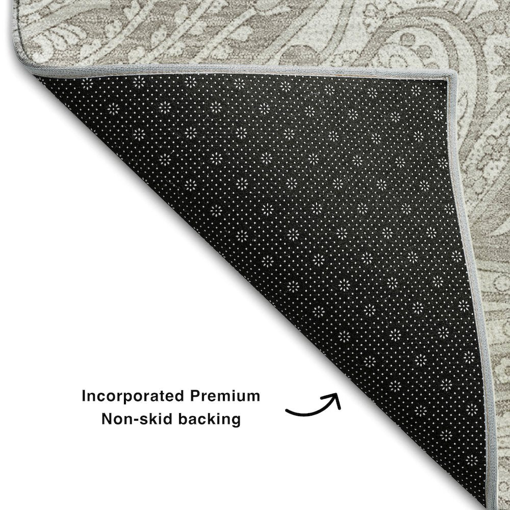 Premium Machine Washable Mayfield AMF654 Taupe 10' x 14' Rug