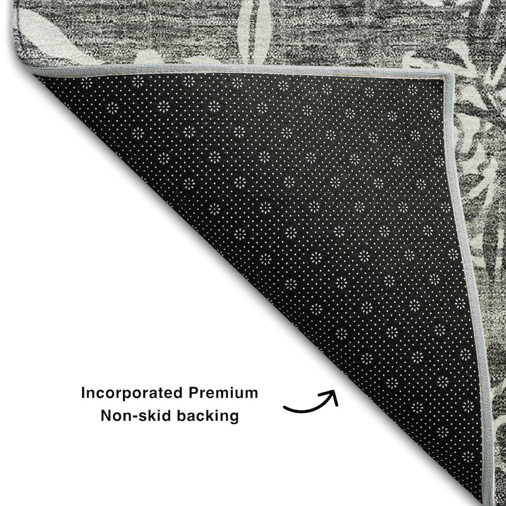 Premium Machine Washable Mayfield AMF673 Pewter 10' x 14' Rug