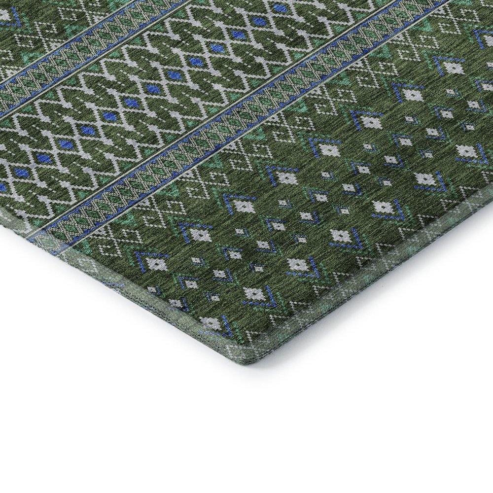 Premium Machine Washable Mayfield AMF708 Olive 10' x 14' Rug