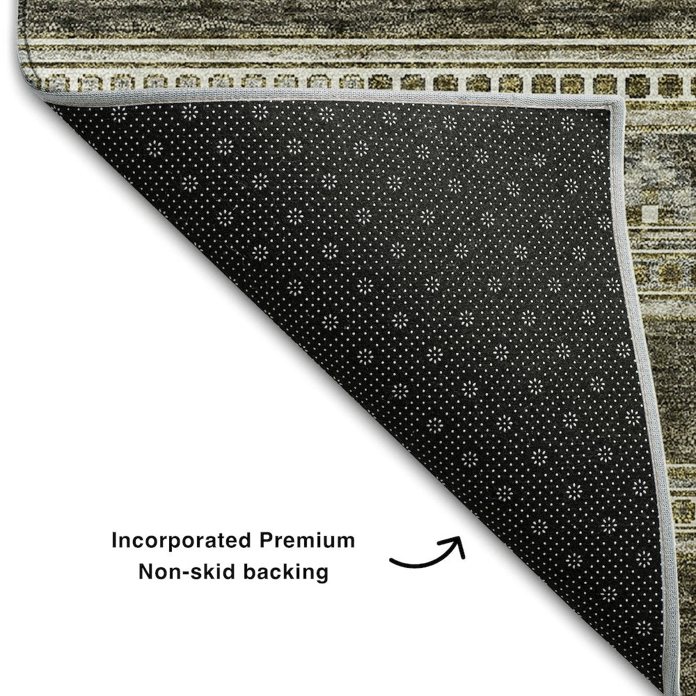 Premium Machine Washable Mayfield AMF714 Taupe 10' x 14' Rug