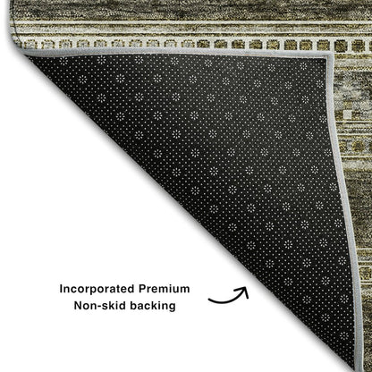 Premium Machine Washable Mayfield AMF714 Taupe 10' x 14' Rug