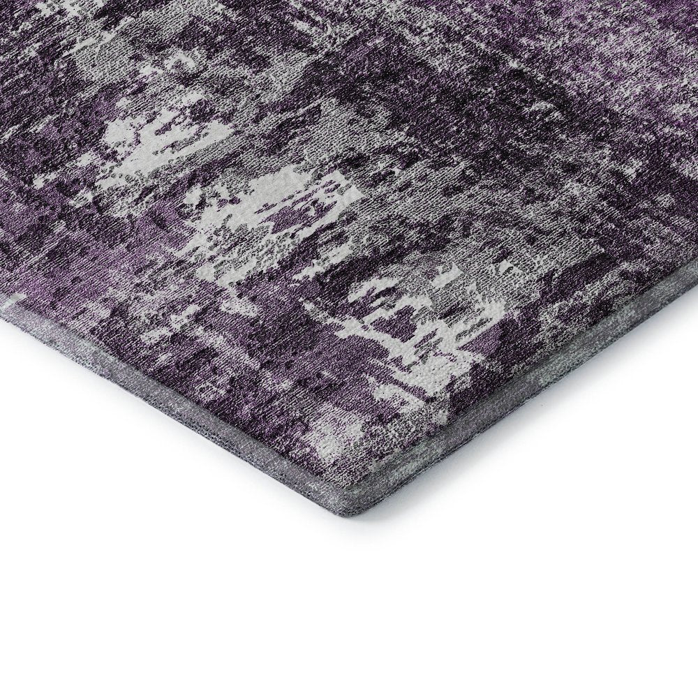 Premium Machine Washable Mayfield AMF718 Eggplant 10' x 14' Rug