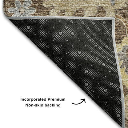 Premium Machine Washable Mayfield AMF753 Chocolate 10' x 14' Rug