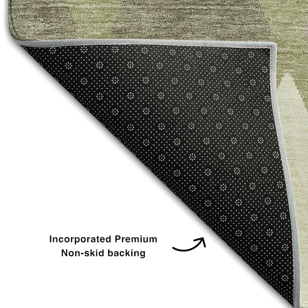 Premium Machine Washable Mayfield AMF887 Aloe 10' x 14' Rug