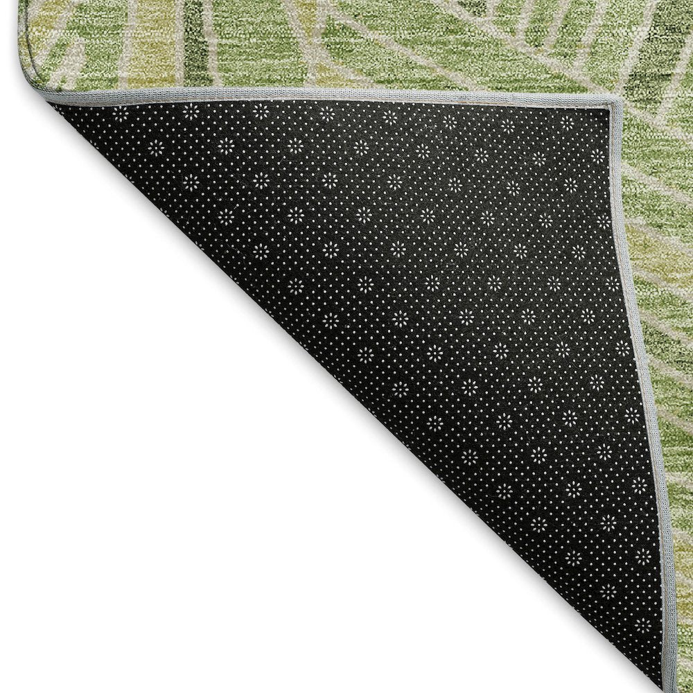 Premium Machine Washable Mayfield AMF915 Green 10' x 14' Rug