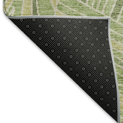 Premium Machine Washable Mayfield AMF915 Green 10' x 14' Rug