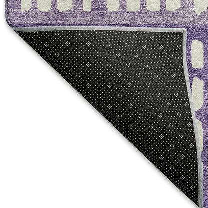 Premium Machine Washable Mayfield AMF964 Purple 10' x 14' Rug