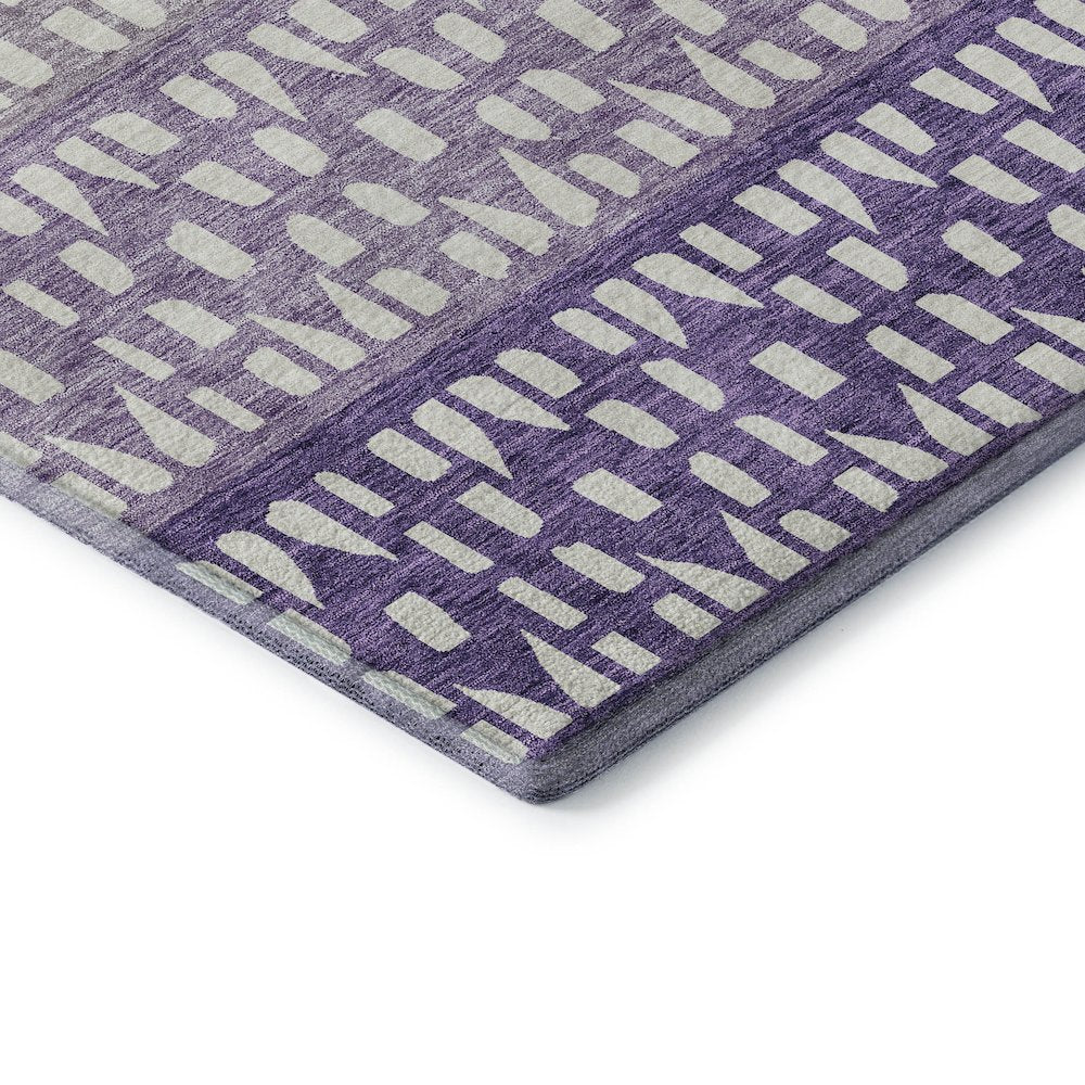 Premium Machine Washable Mayfield AMF964 Purple 10' x 14' Rug
