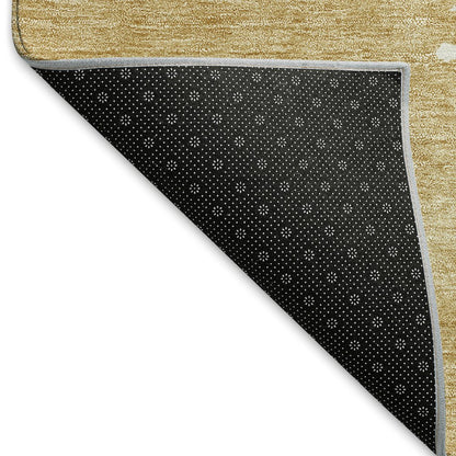 Premium Machine Washable Mayfield AMF975 Gold 10' x 14' Rug