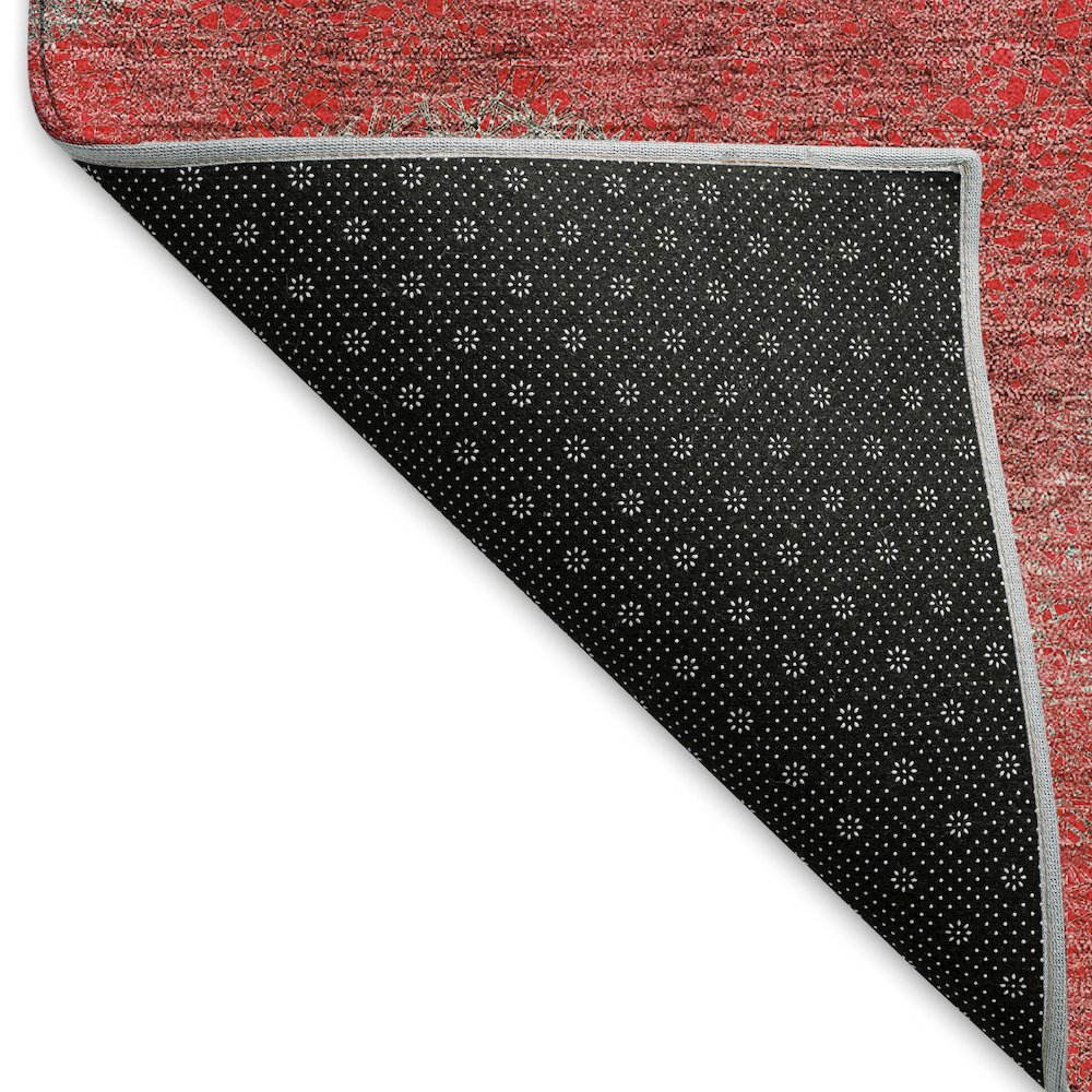Premium Machine Washable Mayfield AMF977 Red 10' x 14' Rug
